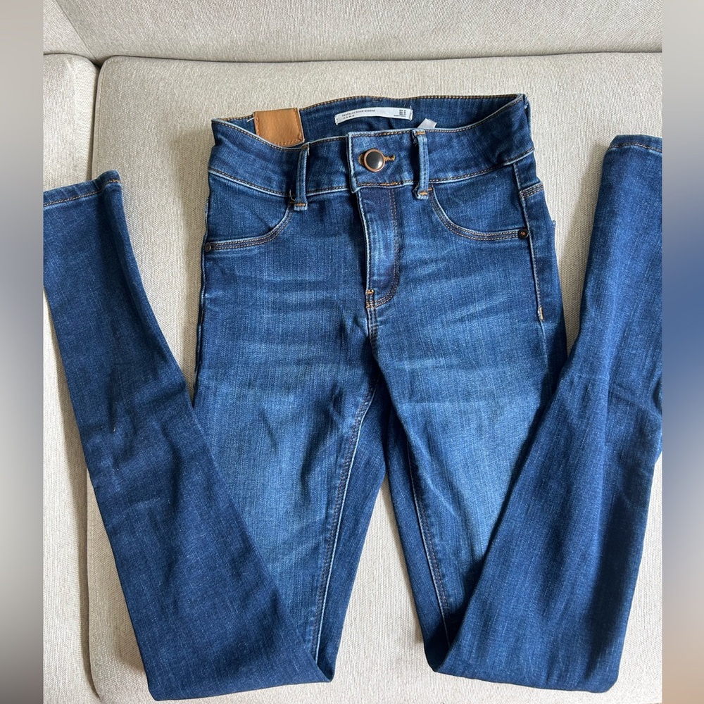 EUC! Zara High Rise Skinny Jean XXS Dark Wash